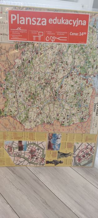 Plansza edukacyjna nowa mapa