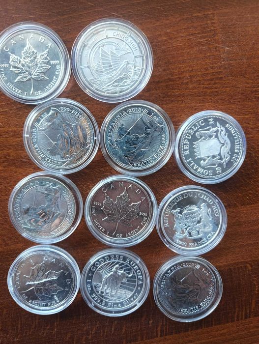 Sprzedam monety srebrne.