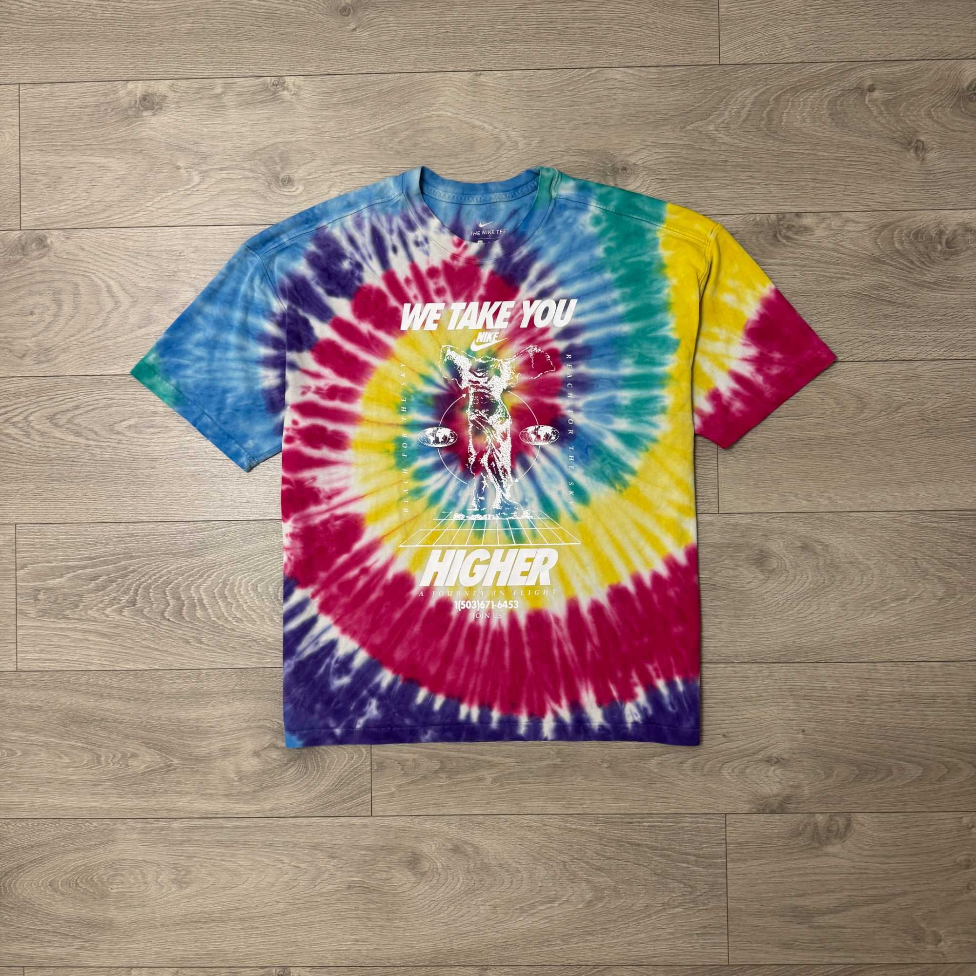 Футболка Найк Nike "We Take You Higher" Tie-Dye, розмір XXL, оригінал