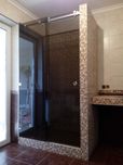 Душова кабіна (розсувна). Загартоване скло 8 мм бронза. Душевая кабина