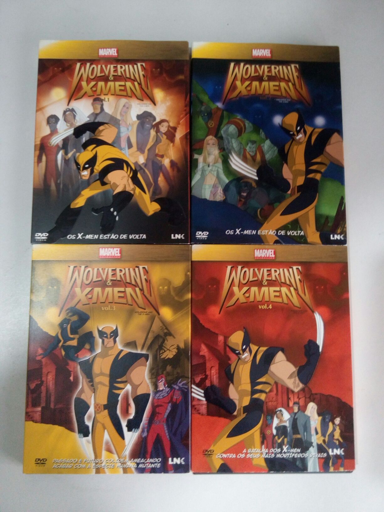 4 DVD "Wolverine & X-Men" da Marvel