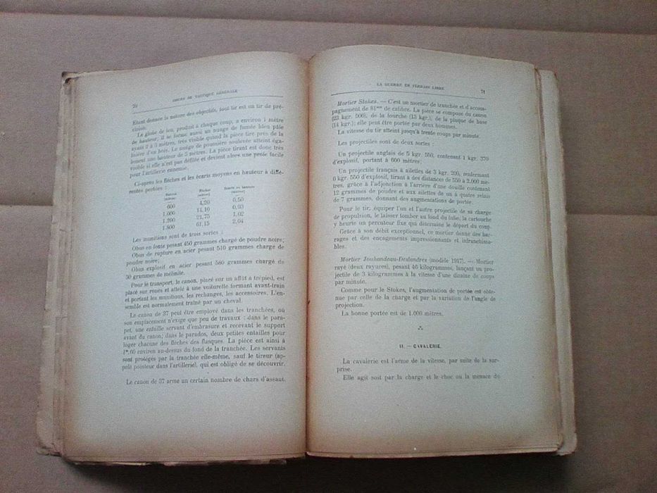Cours de tactique générale, d'après l'expérience de la grande guerre
