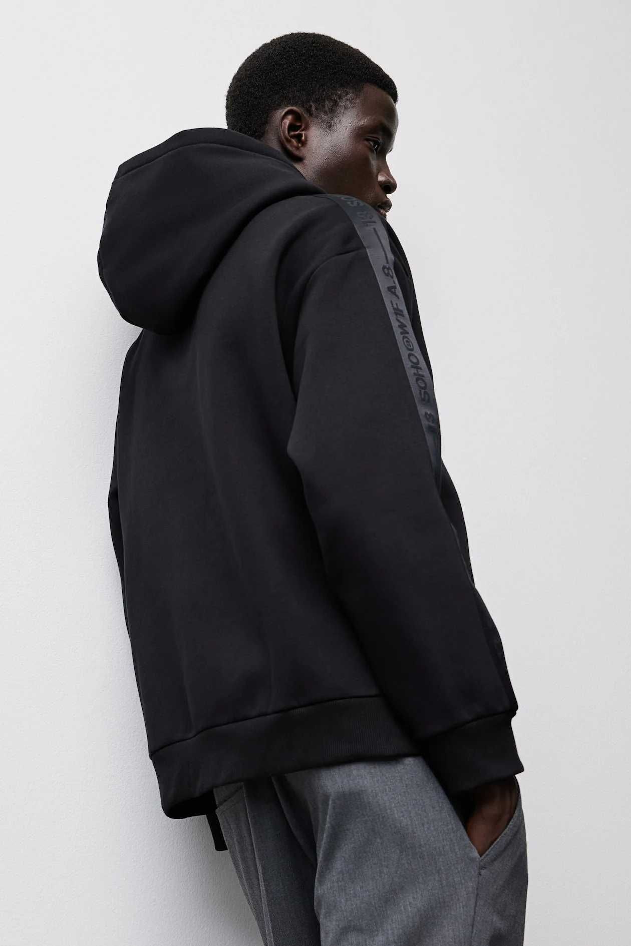 Толстовка H&M свободный крой с полосками по бокам р. L (укр. 50), NEW.