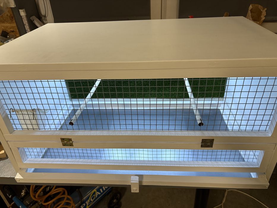 Klatka dla ptaków, kanarka, kanarków, amadyn, papug. Kompletna z Led