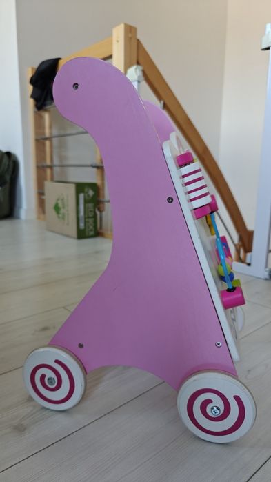 Drewniany Pchacz Chodzik Edukacyjny dla dzieci, Viga Toys