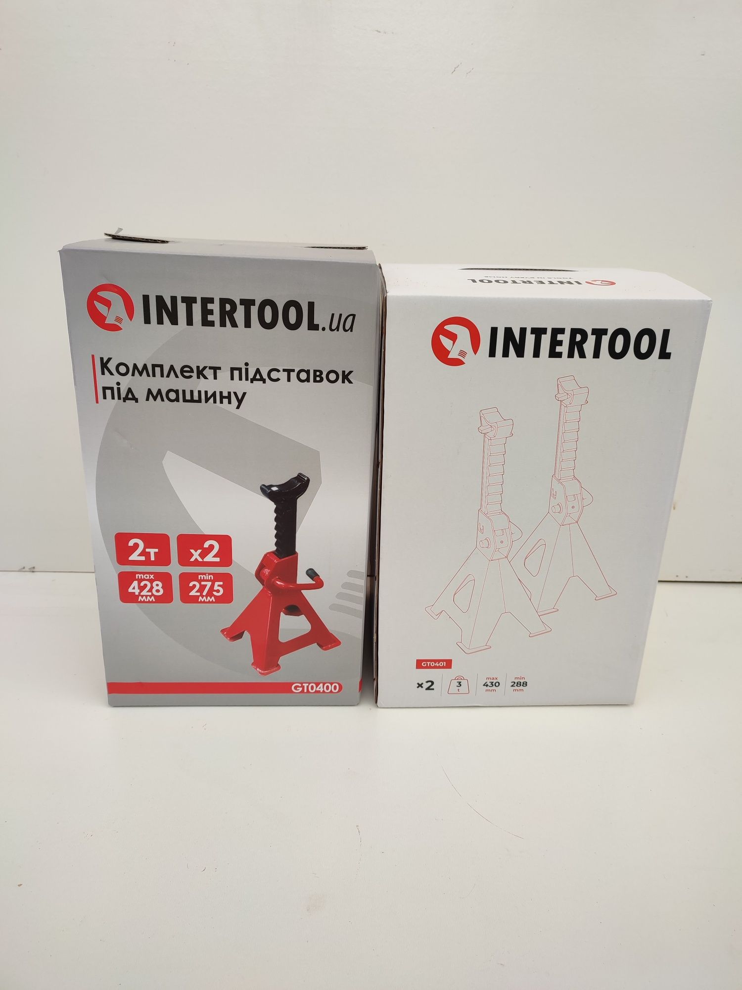 Подставки козлы опоры под авто 2 т 3 т 6 т INTERTOOL GT 0400 /01/05