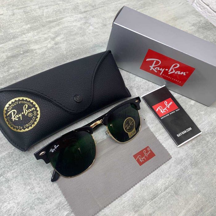 Сонцезахисні окуляри RAY BAN 3016 Clubmaster лінза скло