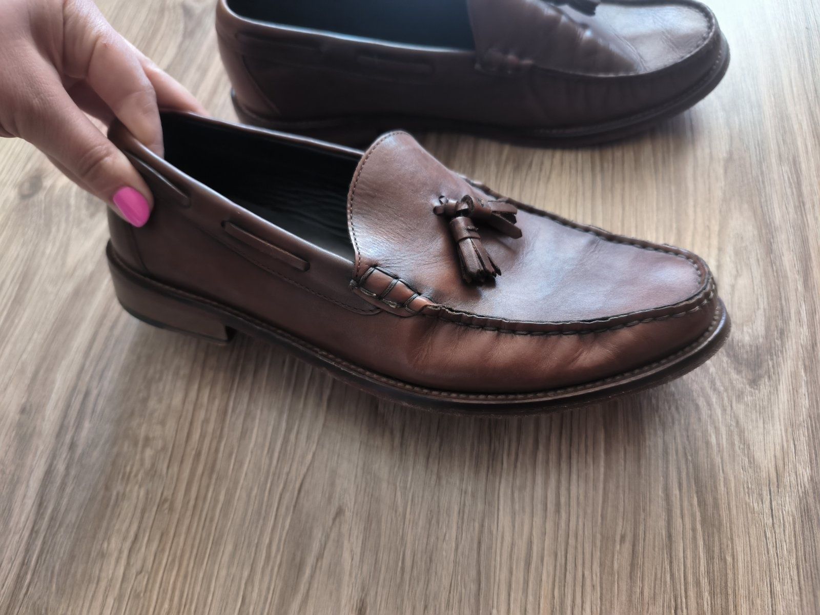 Mokasyny męskie skórzane  Sartorial Marks Spencer