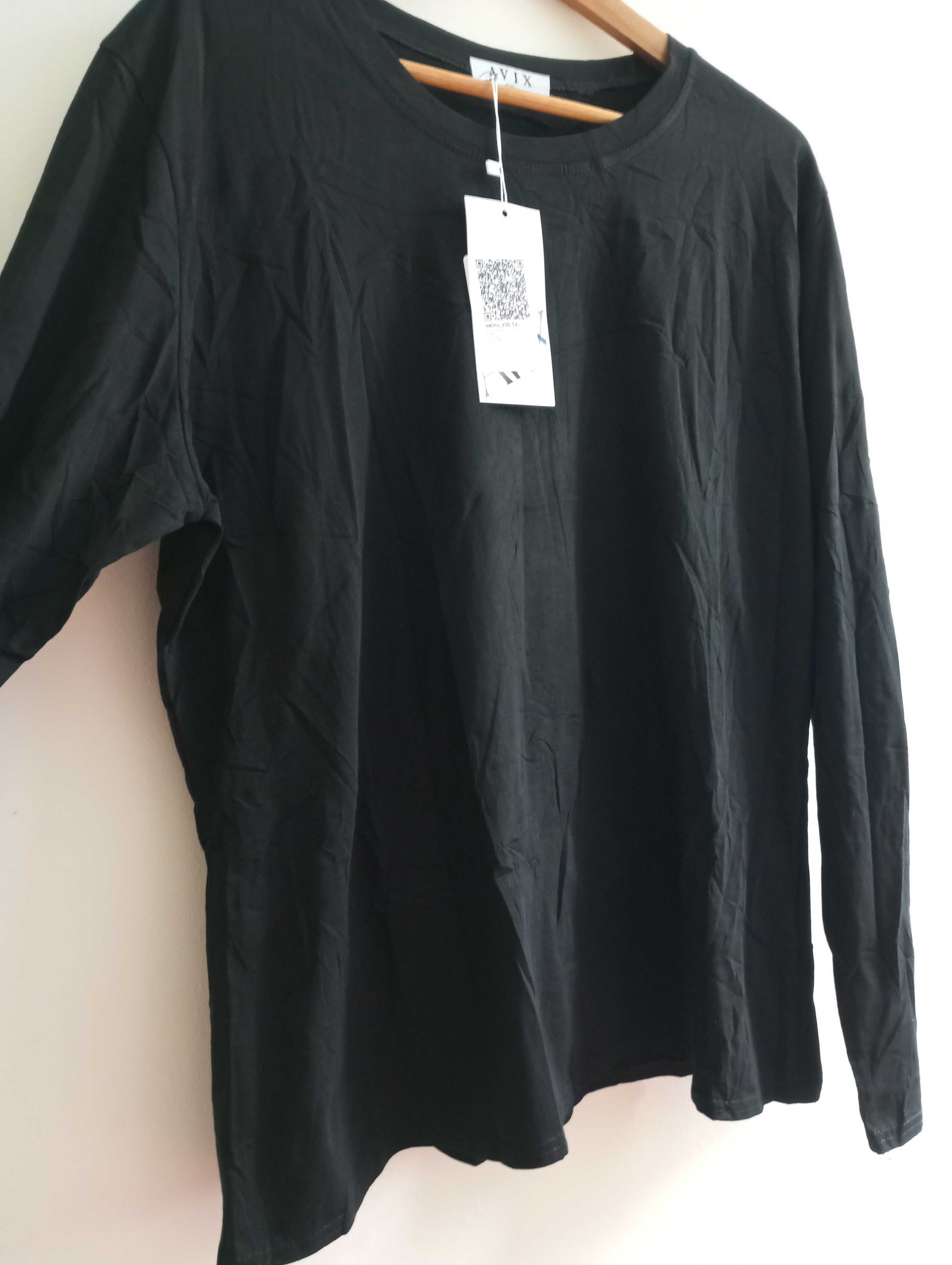 Sprzedam nową bluzę bawełnianą czarną 5 xl