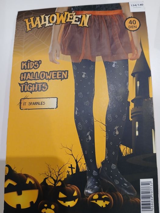 Rajstopy na halloween 13-140cm NOWE