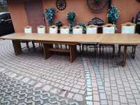 Duży stół rozkładany debowy do salonu od 8 do 18osob