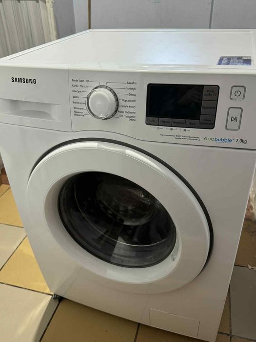 Pralka samsung WF70F5E3W2W, ecobuuble 7kg Cała albo na części