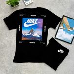 Биг Лого Принт | Футболка Nike Mountains | С М Л ХЛ | Черная Jordan