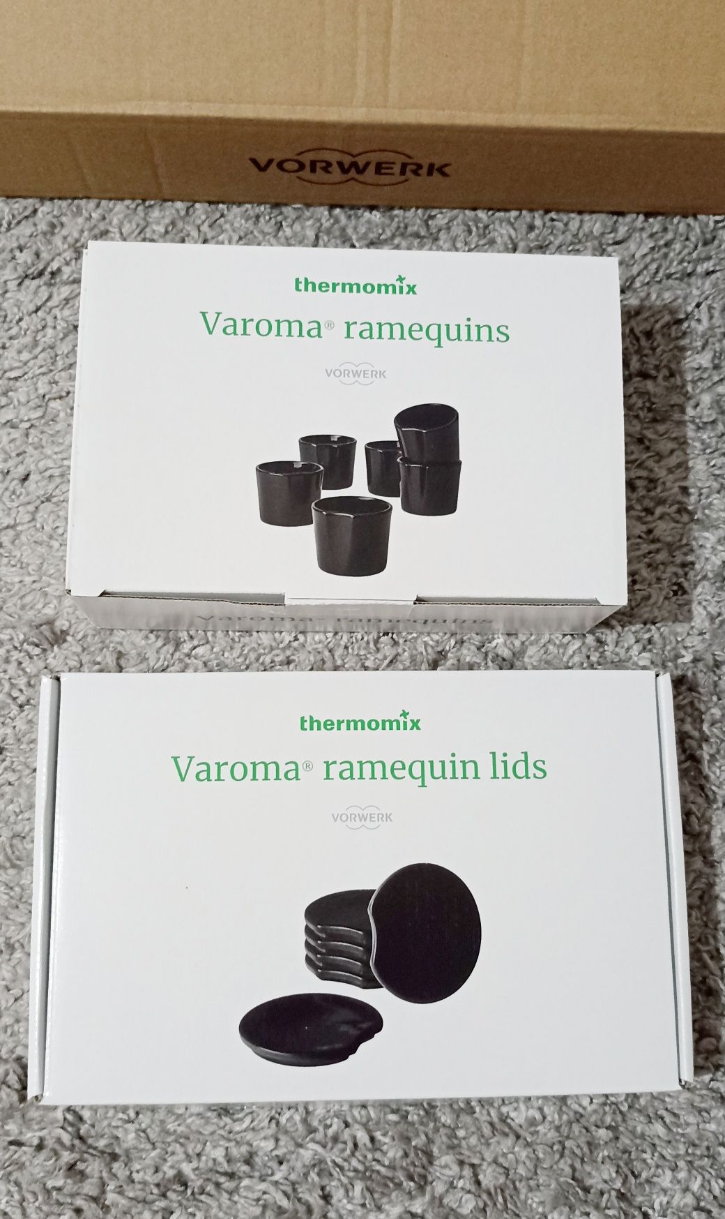 Termomix - Porcelanowe foremki do Varomy (CZARNE)!