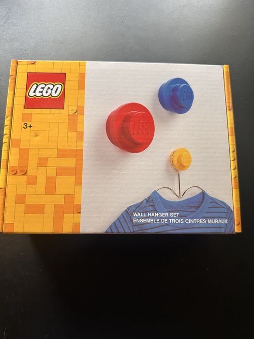 LEGO Wall Hanger Set - Zestaw 3 dekoracyjnych wieszaków ściennych NOWY