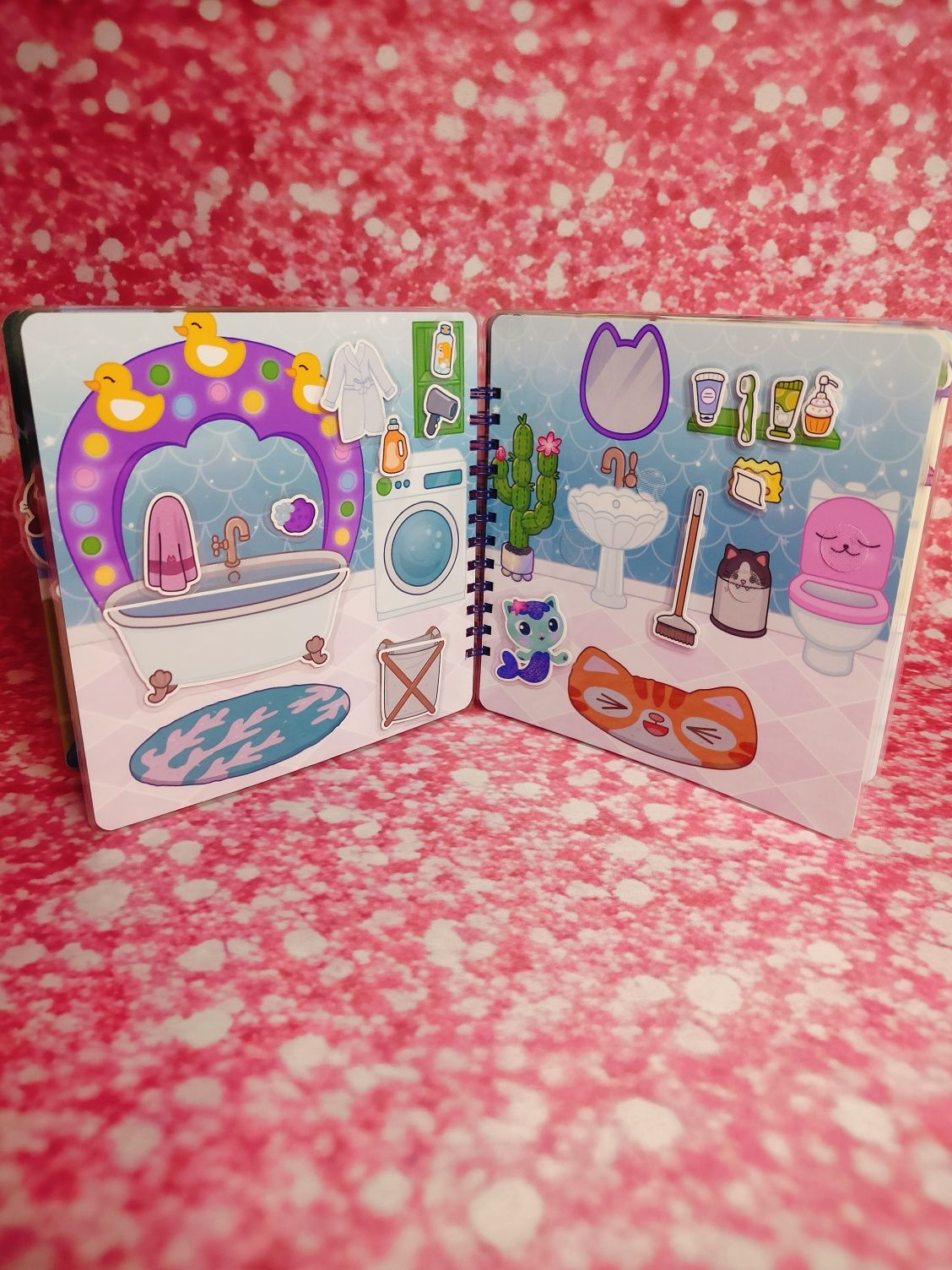Książka na rzepy - Koci domek Gabby Gabi Gabbi house syrenkotka panduś