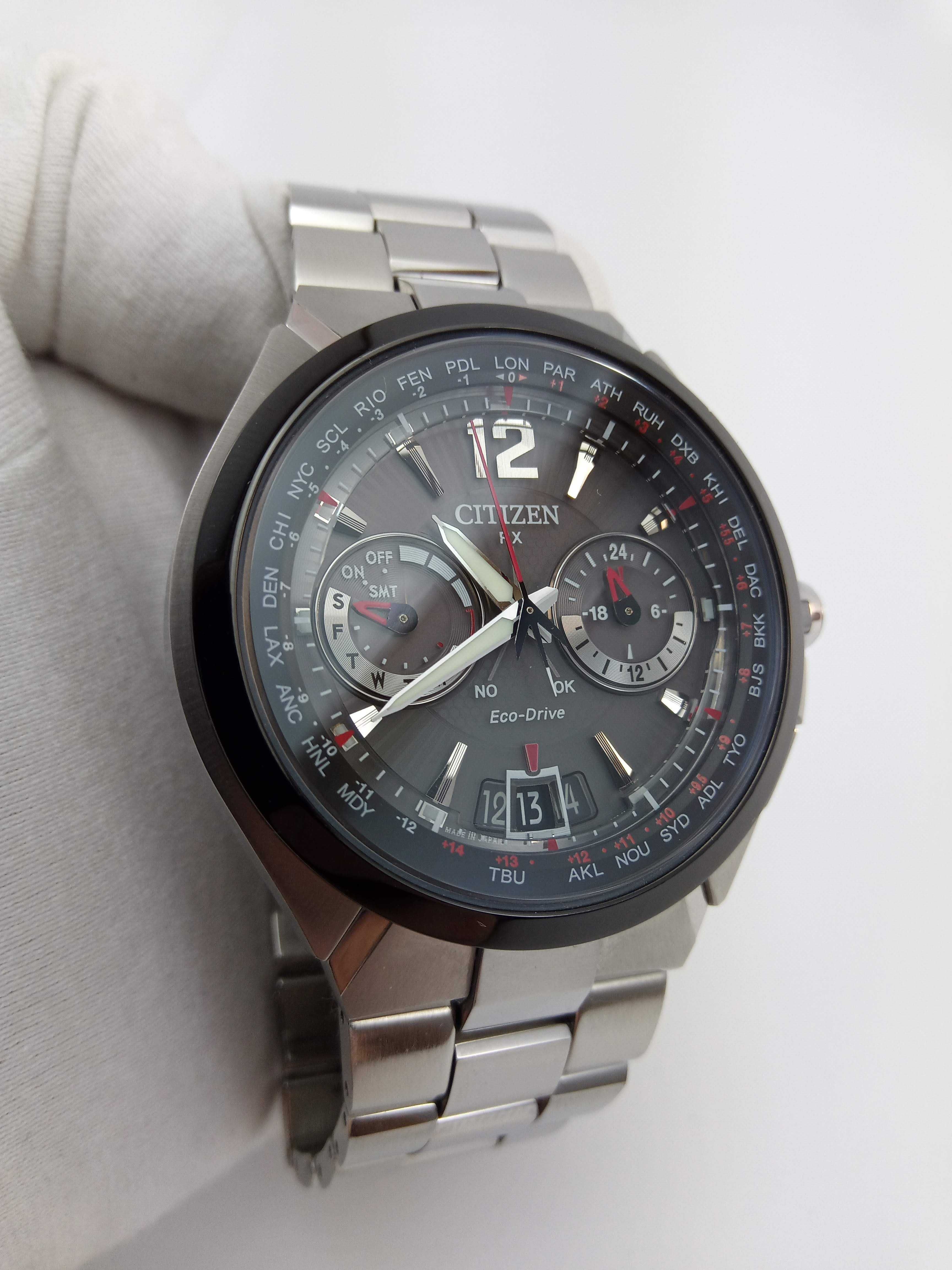 Citizen Attesa CC1094-51E GPS, Eco-Drive вечник, мировое время, сапфир