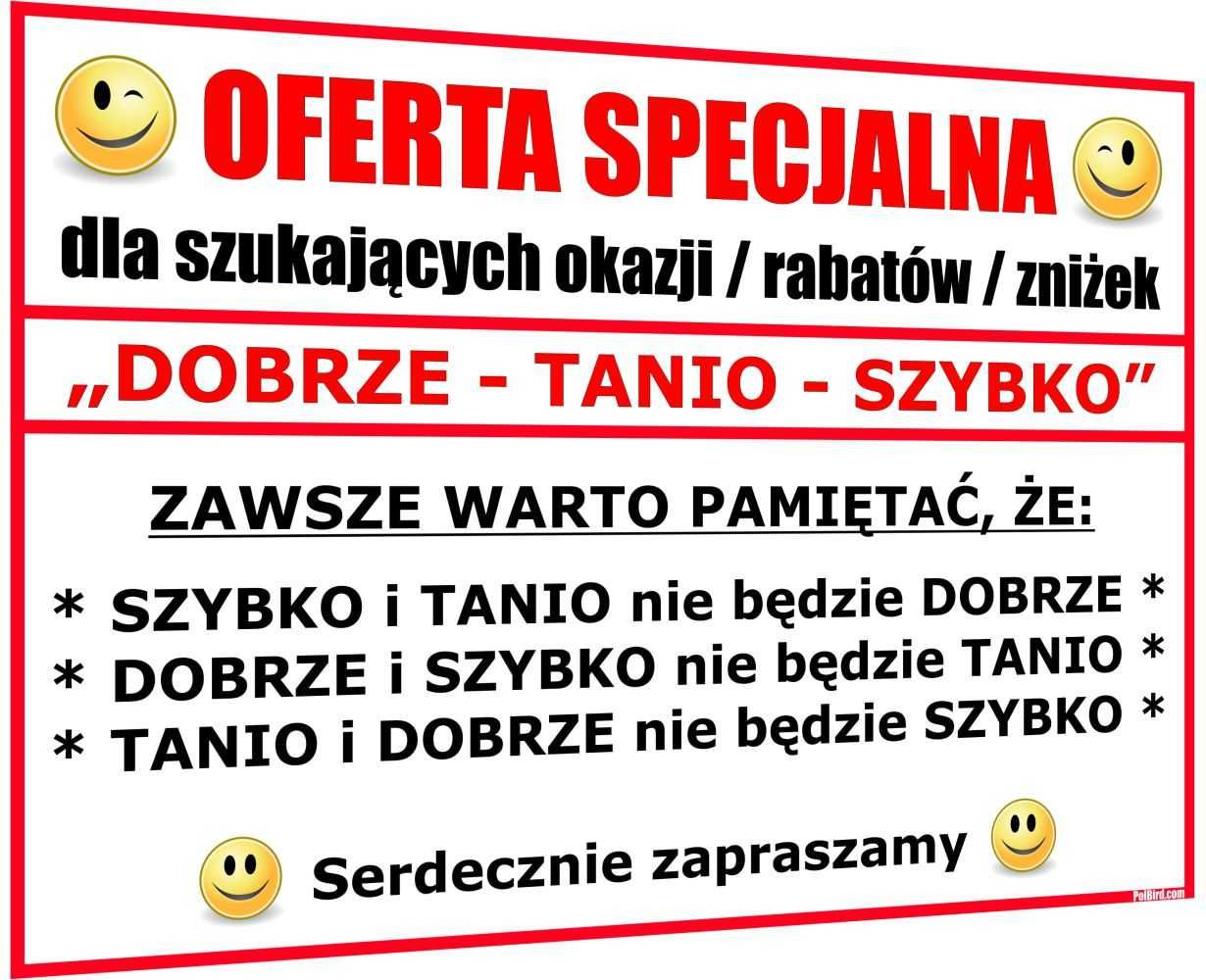 ŚMIESZNE ŻARTOBLIWE CENNIKI dla różnych firm usługowych - HIT !!!