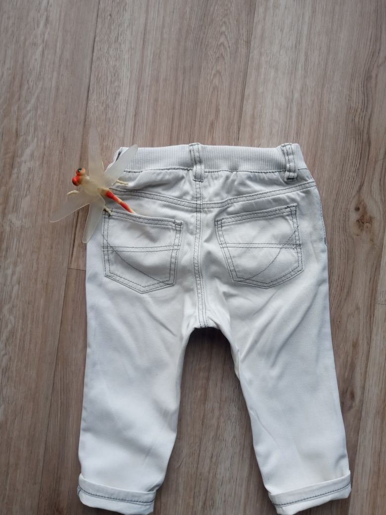 Spodenki jeansy beżowe H&M 74