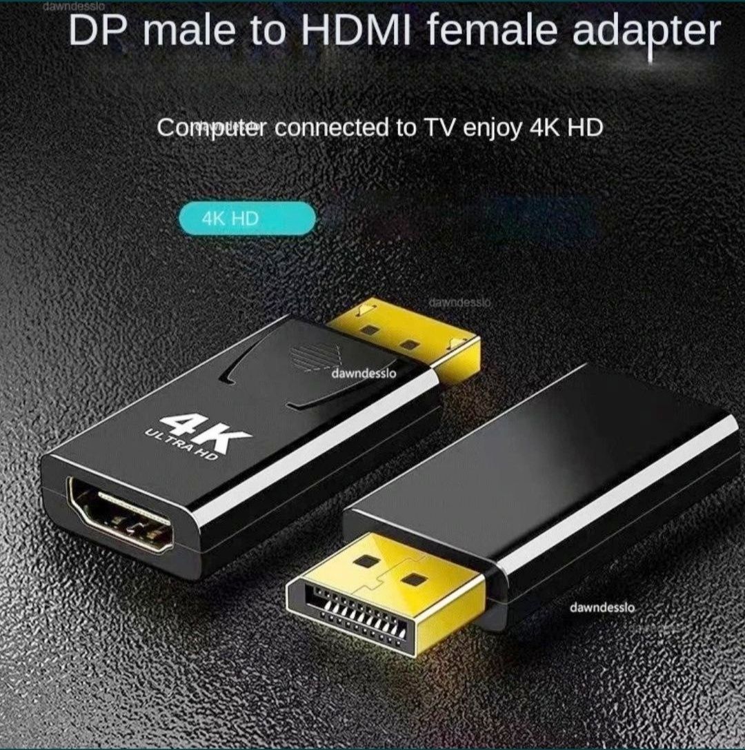 Адатер перехідник USB DC VGA DVI Display Port HDMI