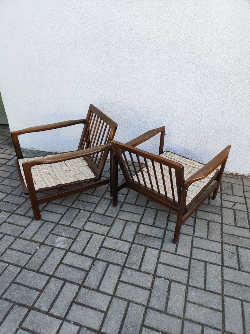 Komplet para foteli B7522 Zenon Bączyk Design PRL