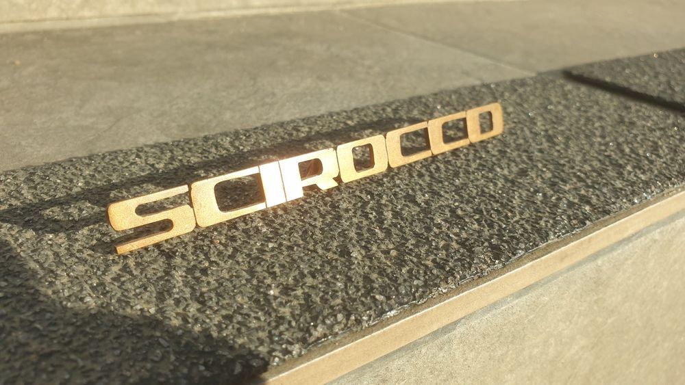 Scirocco emblemat napis