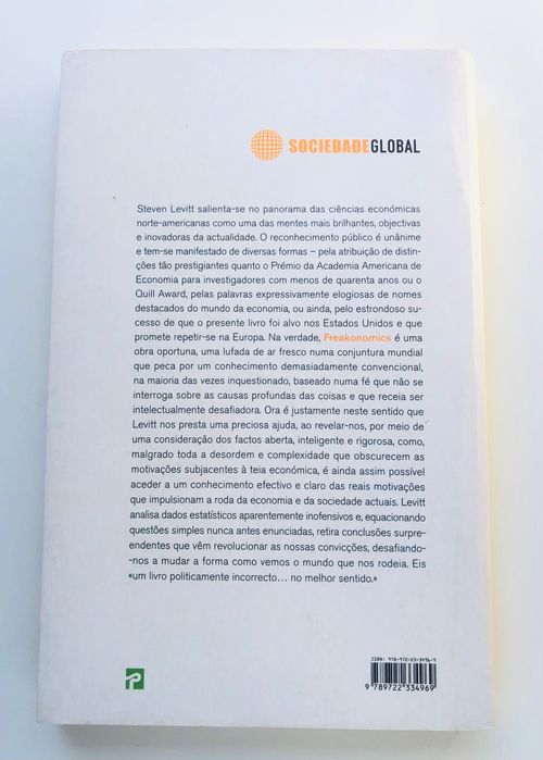 "Freakonomics - O Estranho Mundo da Economia" (Portes Gratuitos)
