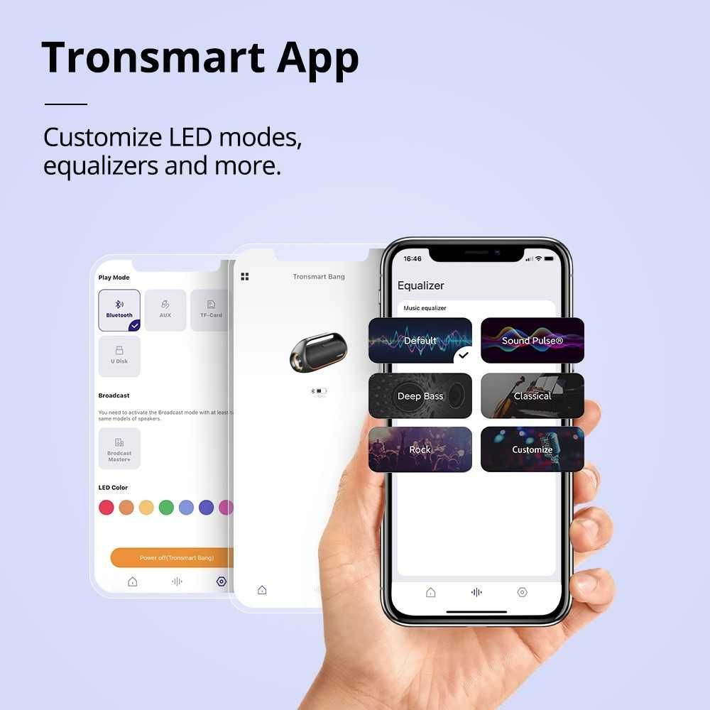Tronsmart Bang 60W – Som Potente e Iluminação LED | NOVO | PROMOÇÃO