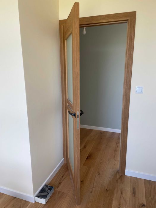 Drzwi wewnętrzne,3 sztuki,Polskone Sempre W05,dąb polski.Stan idealny