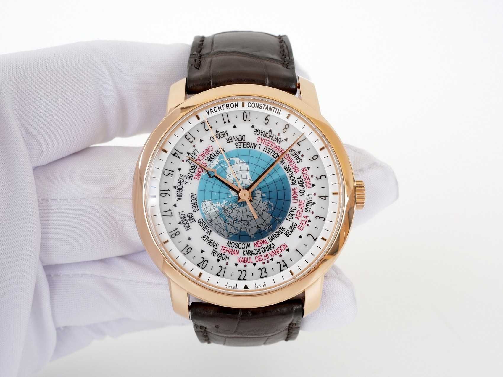 Vacheron Constantin Patrimony Traditionnelle World Time 18k Rose Gold