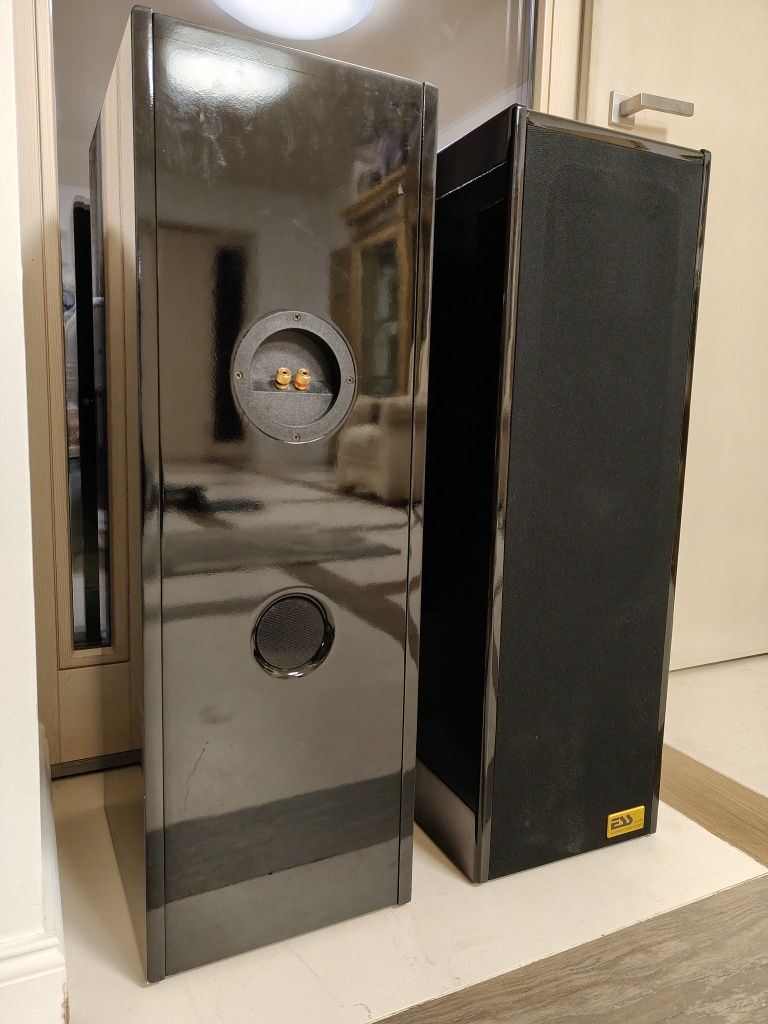 Kolumny głośnikowe USA ESS piano Black. Stan bardzo dobry.