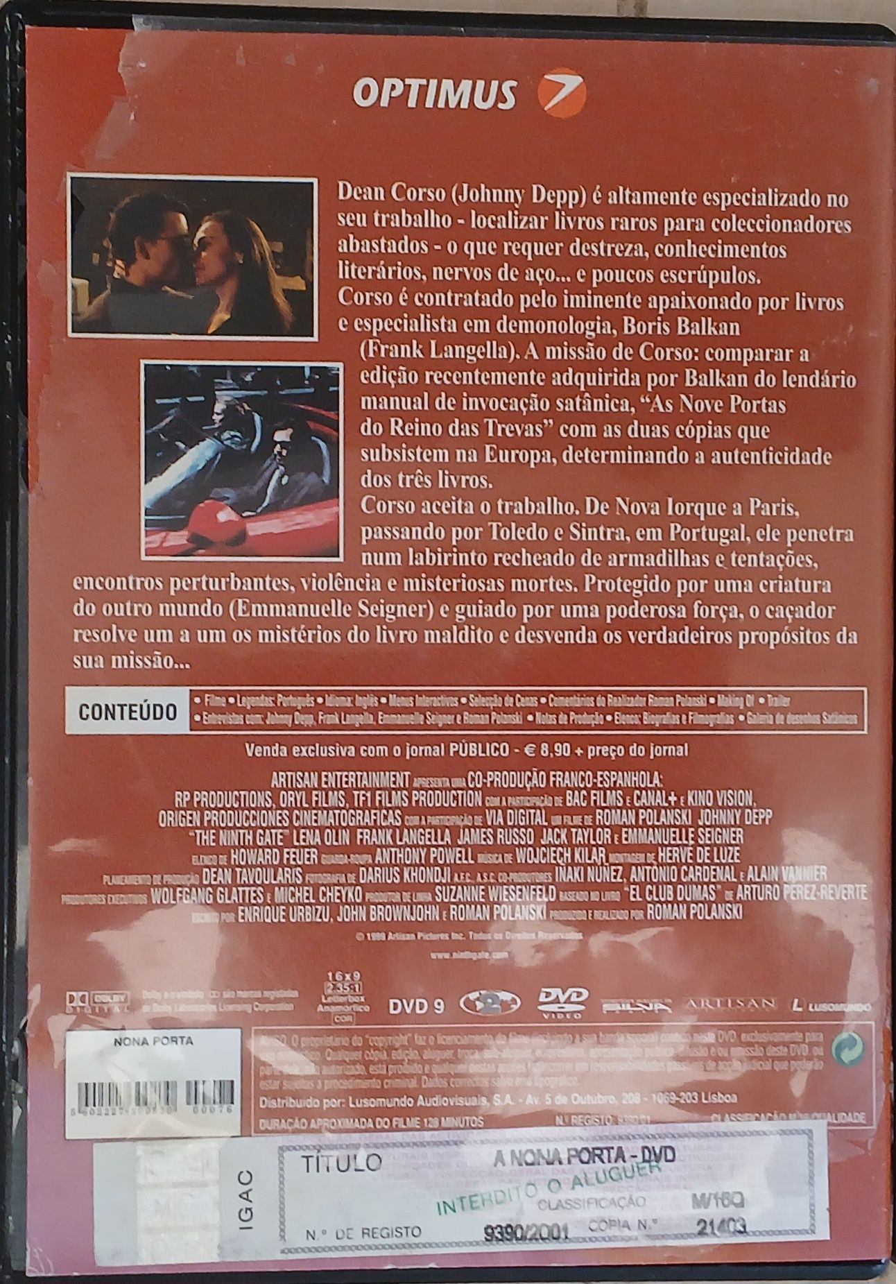 DVD A Nona Porta