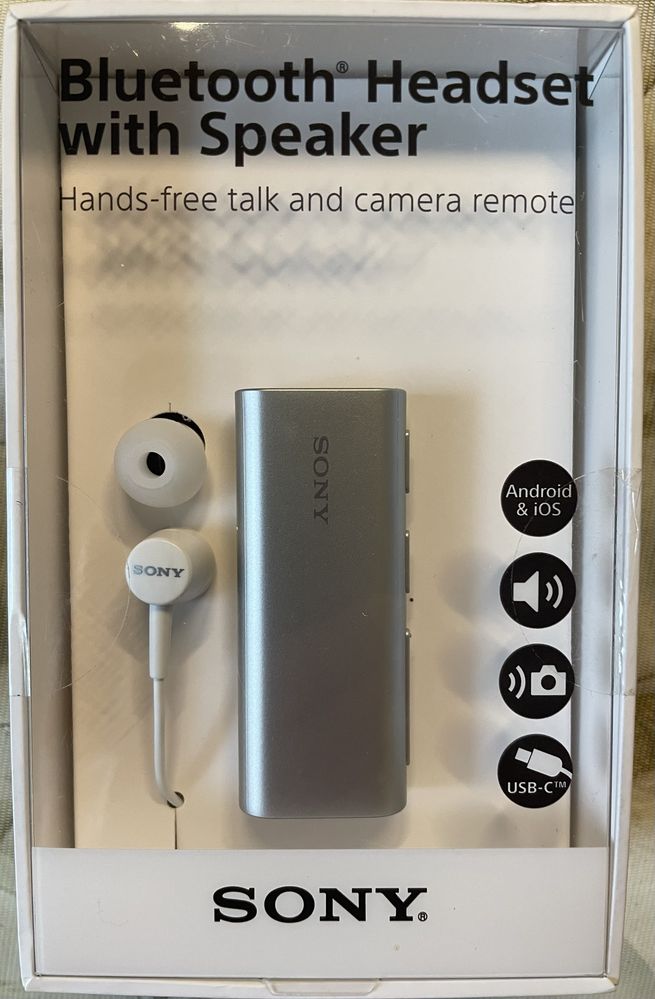 Bluetooth Headset with Speaker, Sony