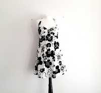 OKAZJA nowa sukienka Midi Mini kwiaty wiosna bawełna 36 s 38 m
