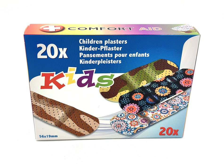 Plastry opatrunkowe dla dzieci Comfort Aid Kids®.
