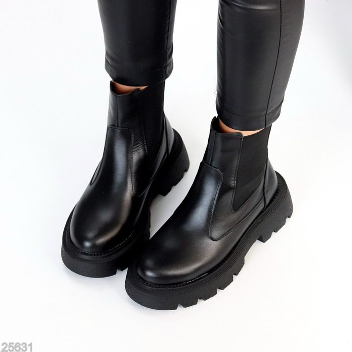 Челсі жіночі з натуральноі шкіри / замші зима Ботинки