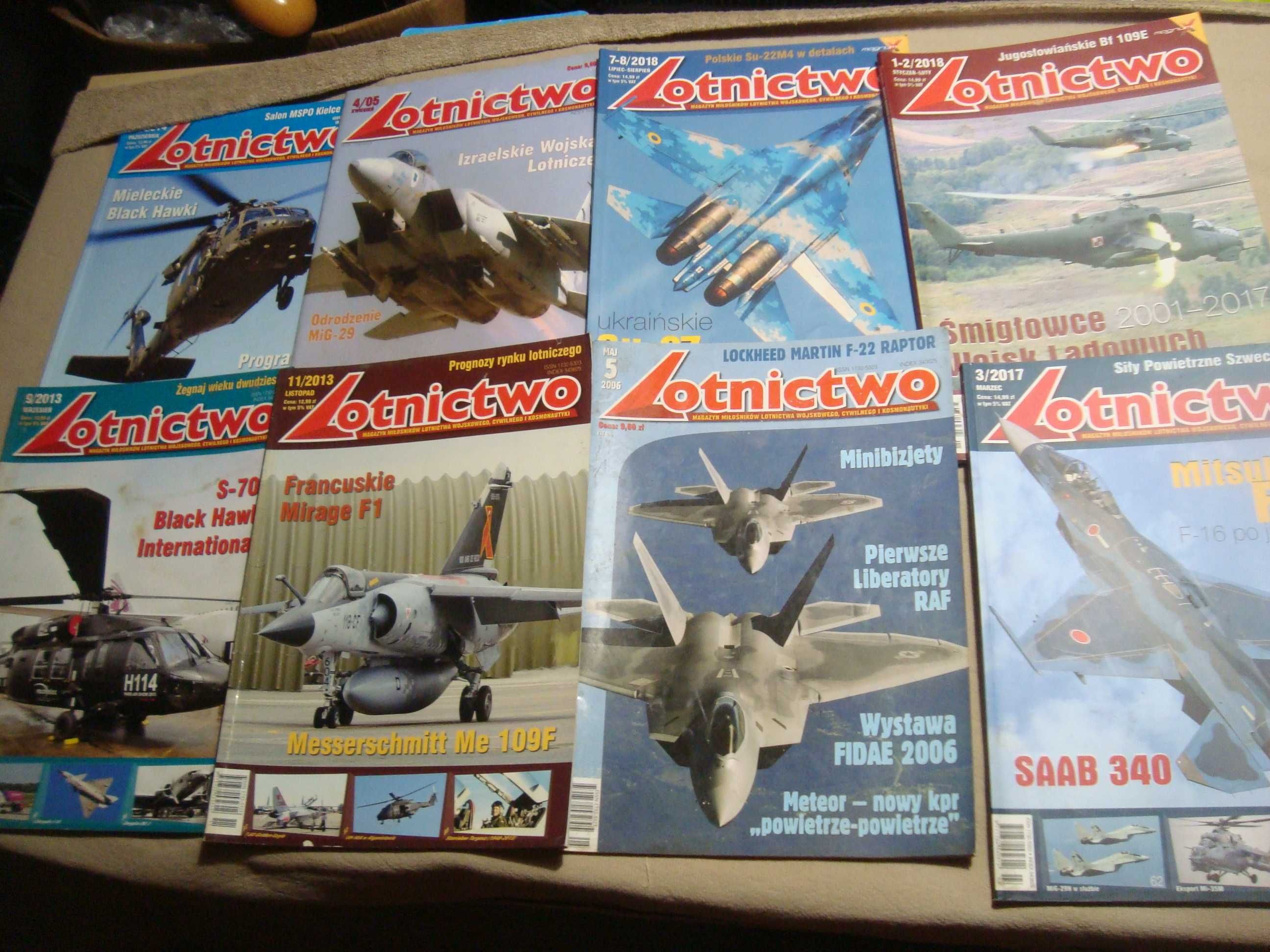 czasopismo miesięcznik Lotnictwo od 2006-do 20 roku 30 szt +gratis