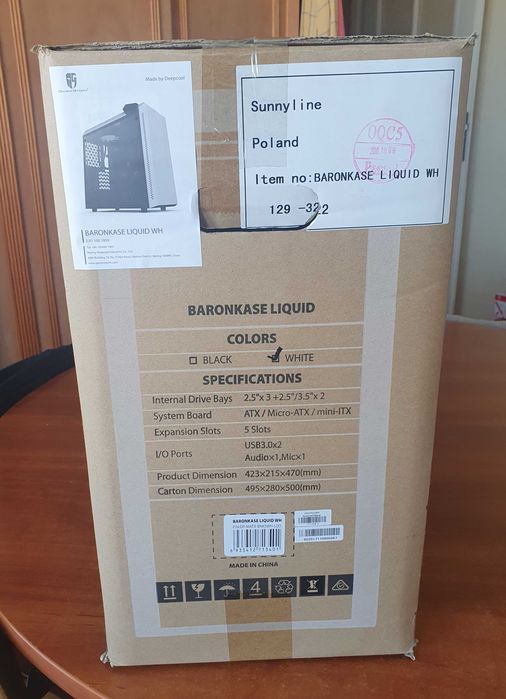 Obudowa komputerowa DEEPCOOL Baronkase LIQUID ATX/mATX