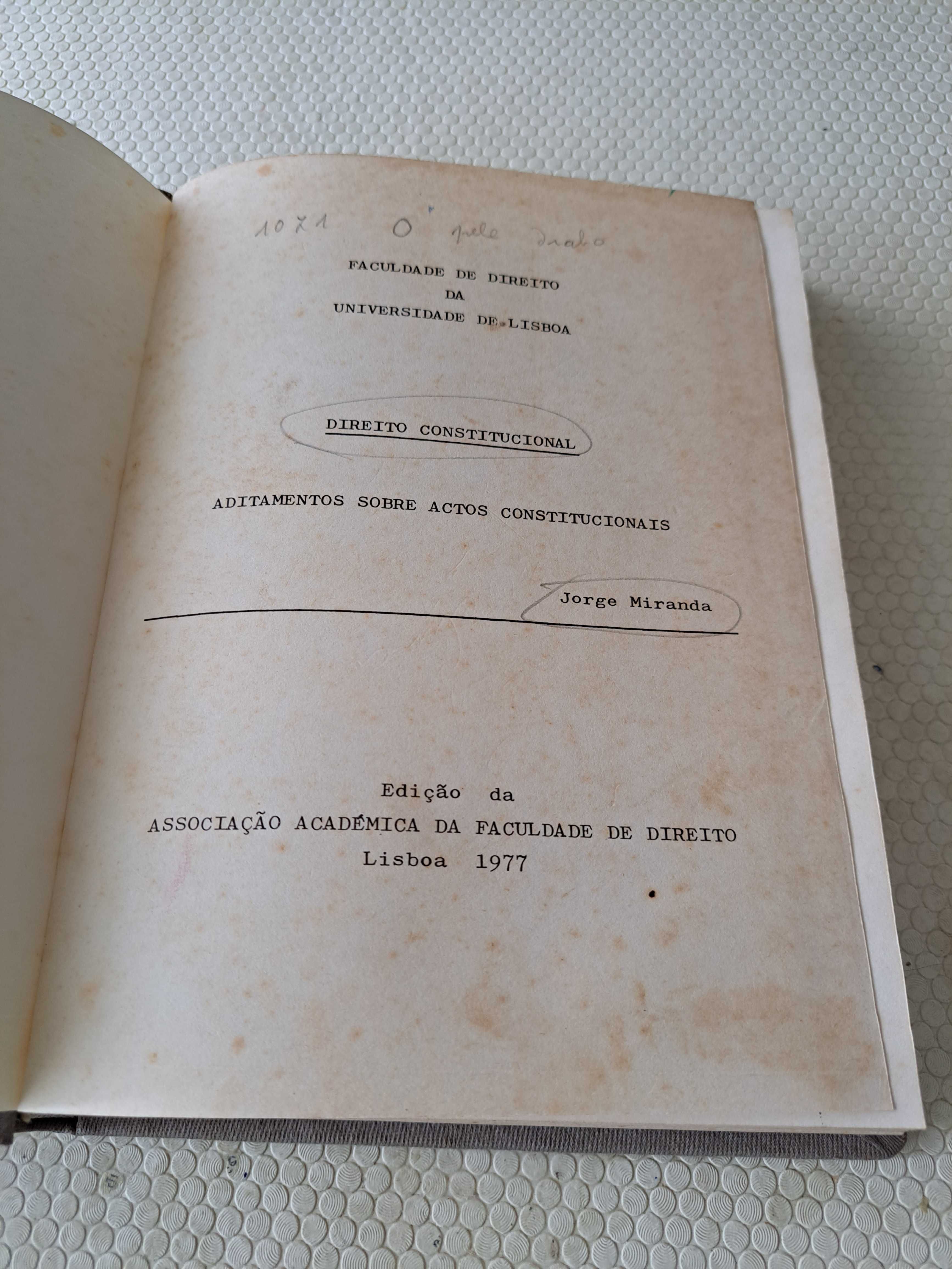 Direito Constitucional (1977) - Jorge Miranda