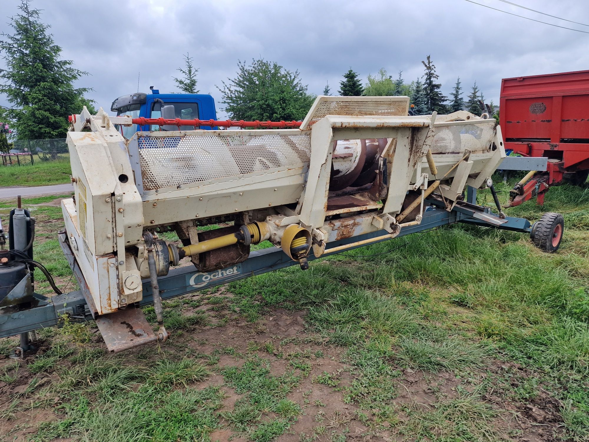 Podbieracz do trawy claas jaguar, wózek, częsci