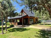 Domek drewniany z SAUNA i Jacuzzi JEZIORSKO