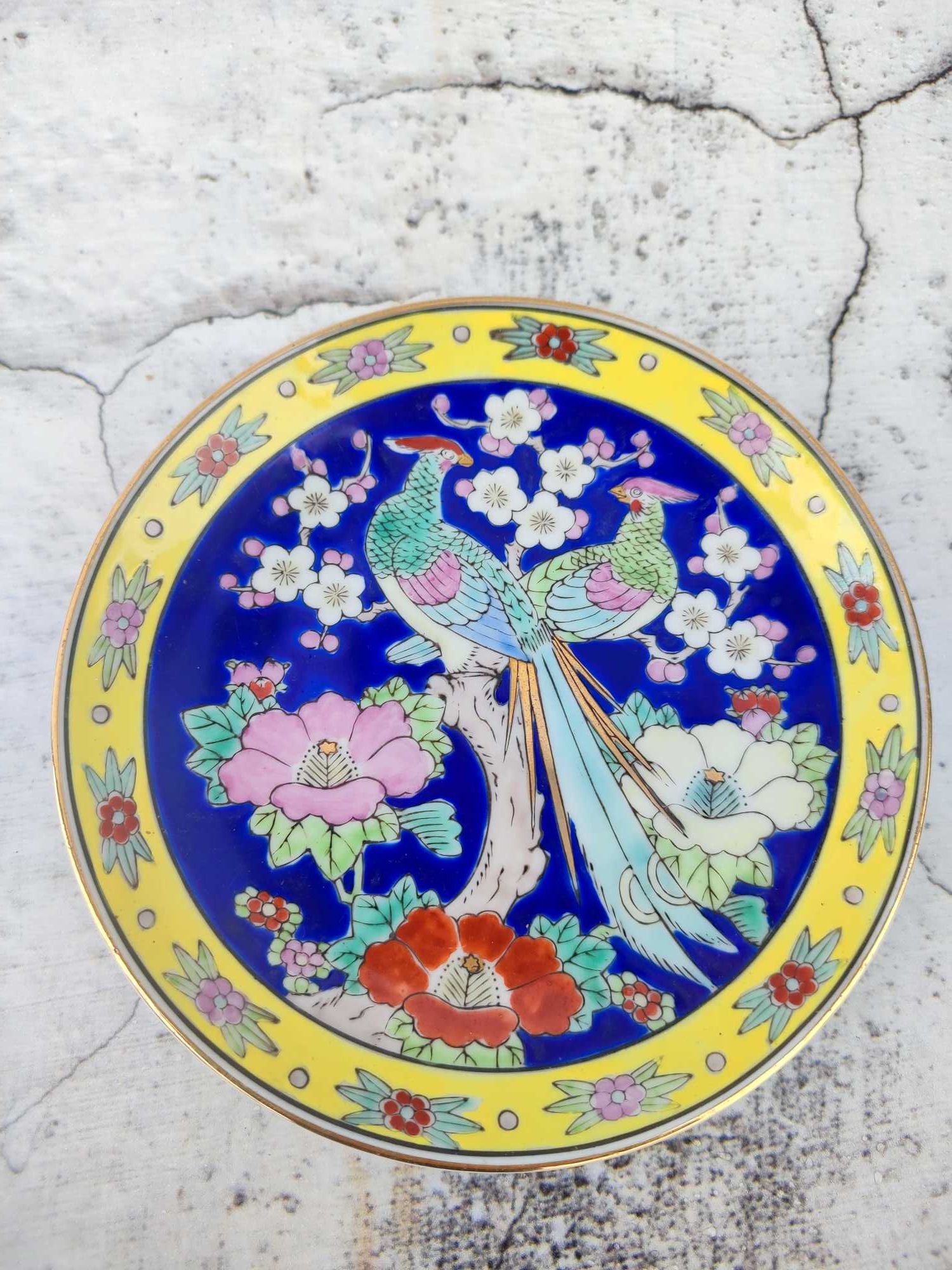 Japoński porcelanowy Talerz Vintage - Kolekcjonerski