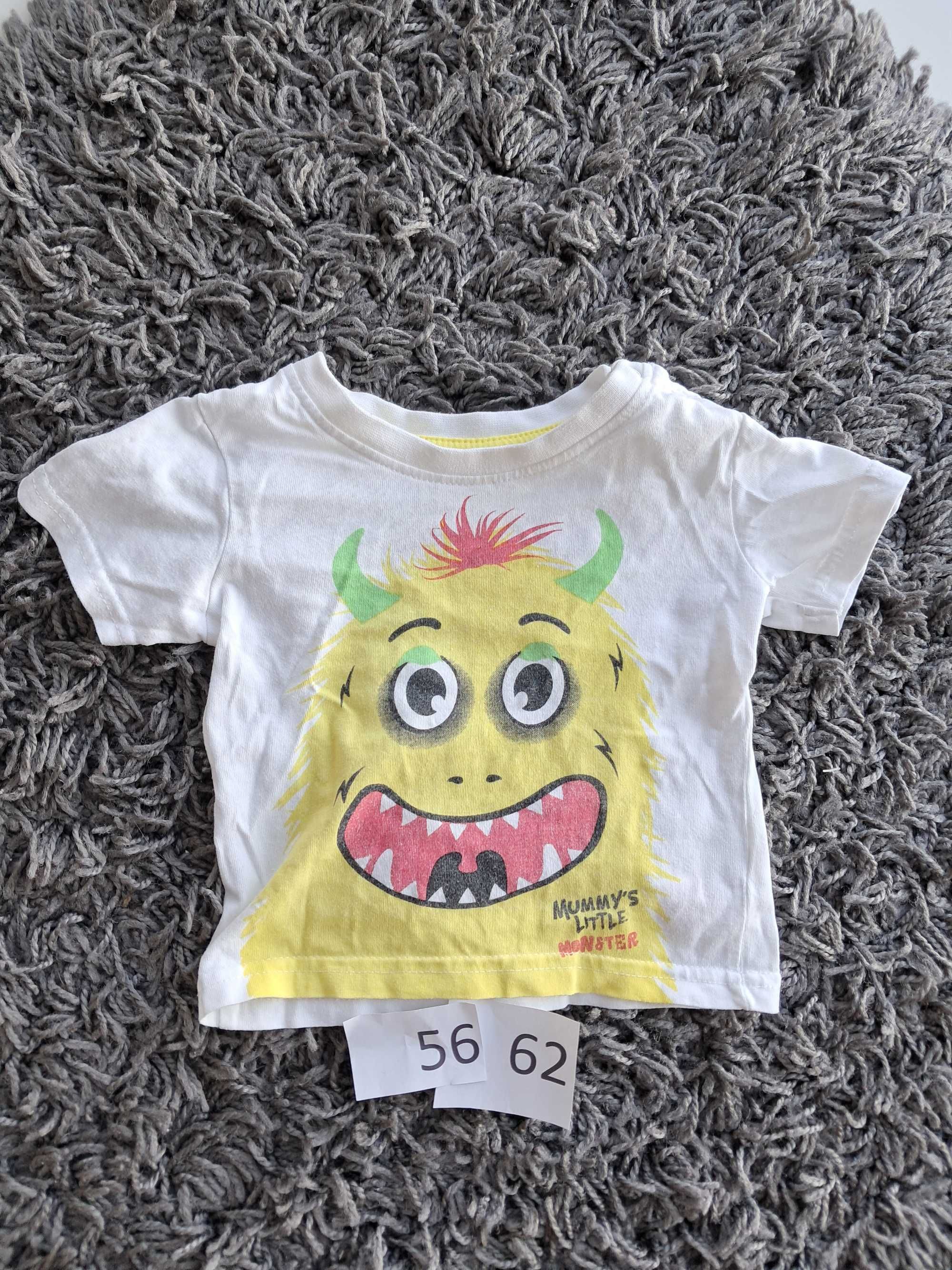 Koszulka niemowlęce mummy's little monster krótki rękaw Primark