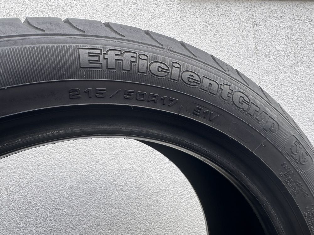 Літні шини 215/50R17 Goodyear EfficientGrip. Прот:7.3мм. Пара.