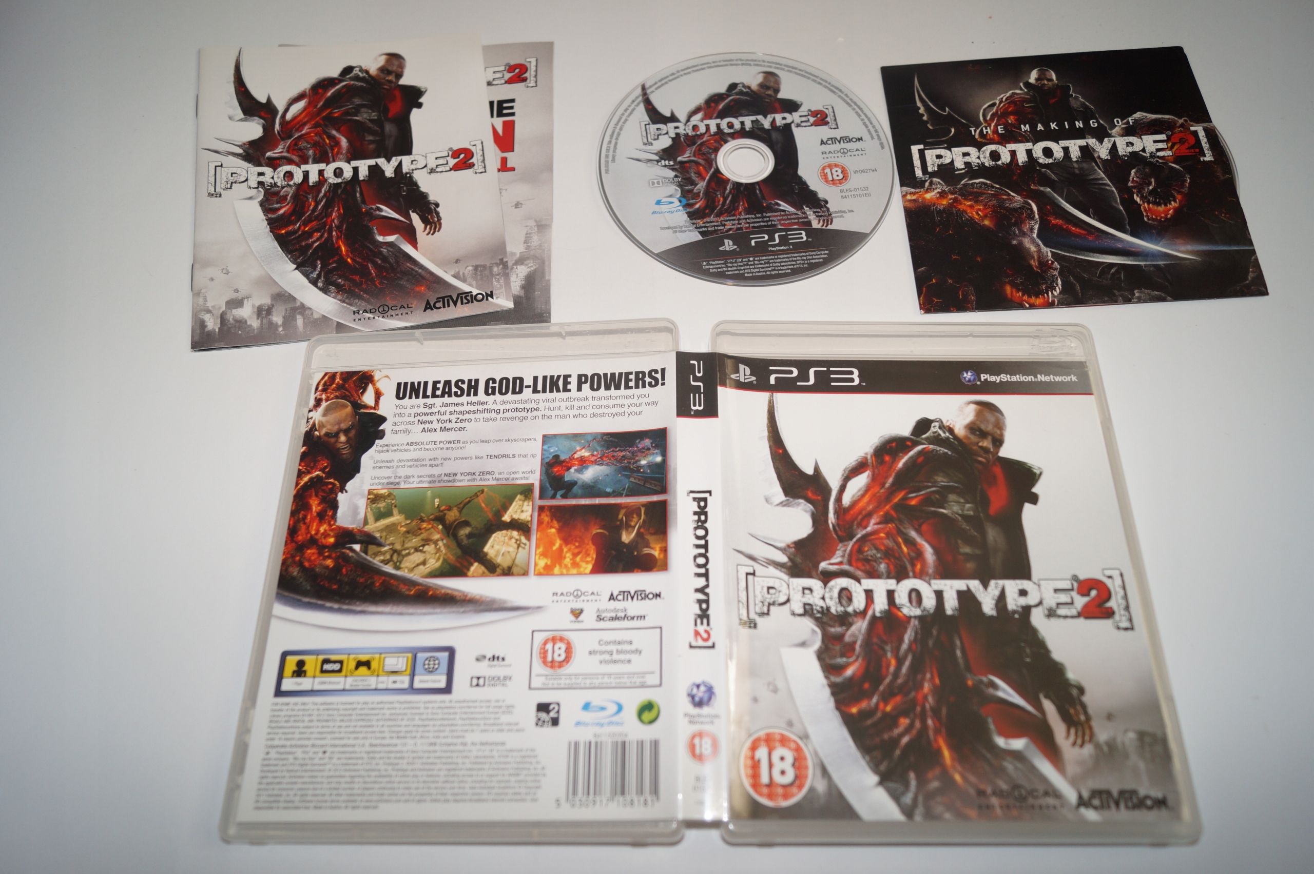 Prototype 2 + The Making Of Prototype 2 Sony Playstation 3 (Ps3)