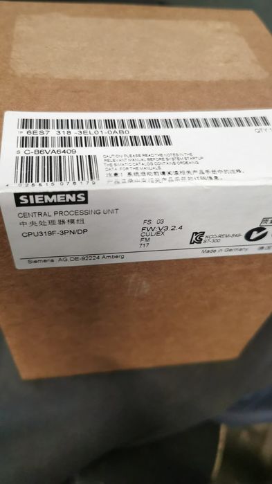 Equipamento industrial Siemens PLC CPUs Hmi Cartas Input Output