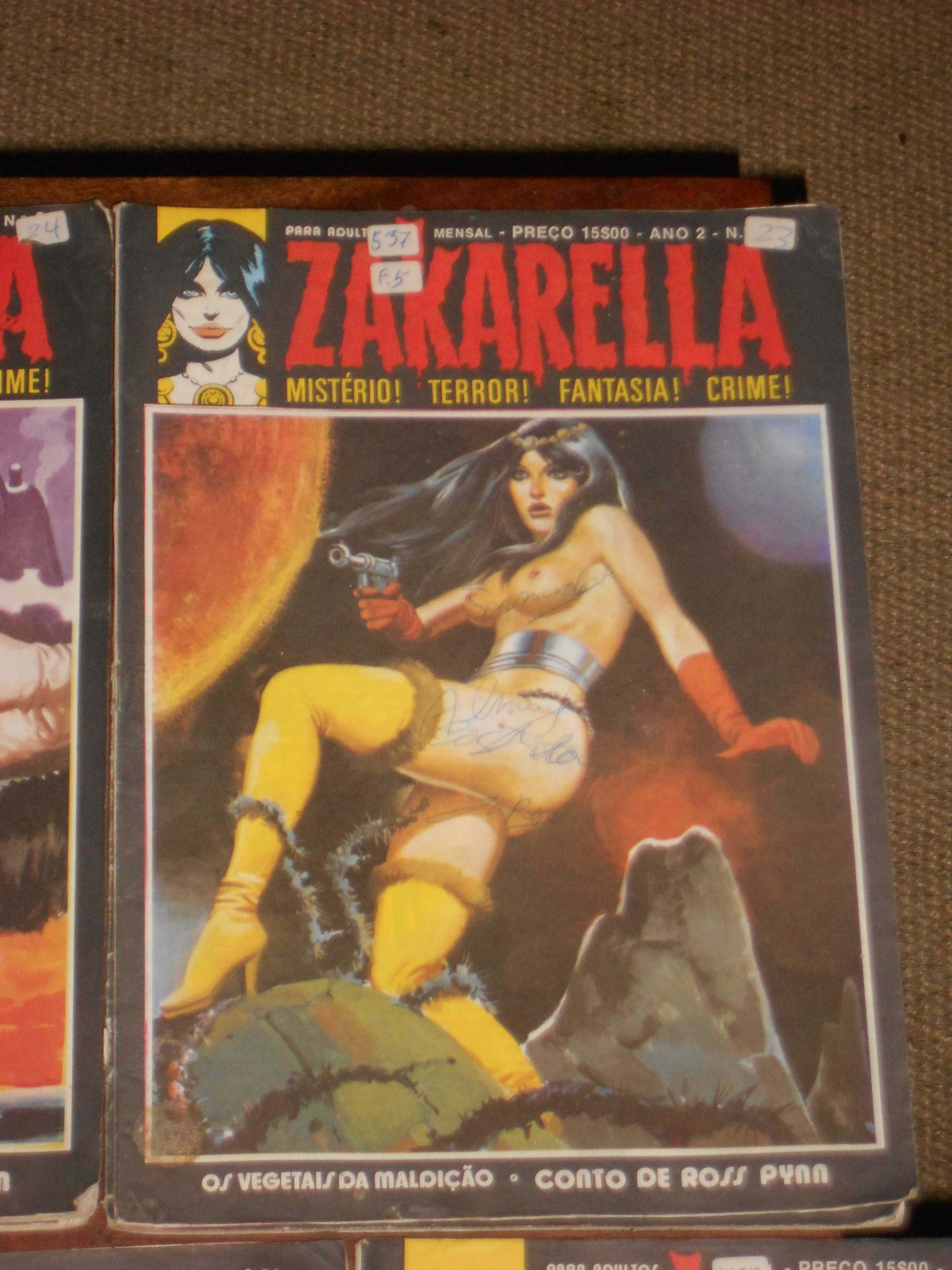 Revistas antigas Zakarella Vampirella Anos 70
