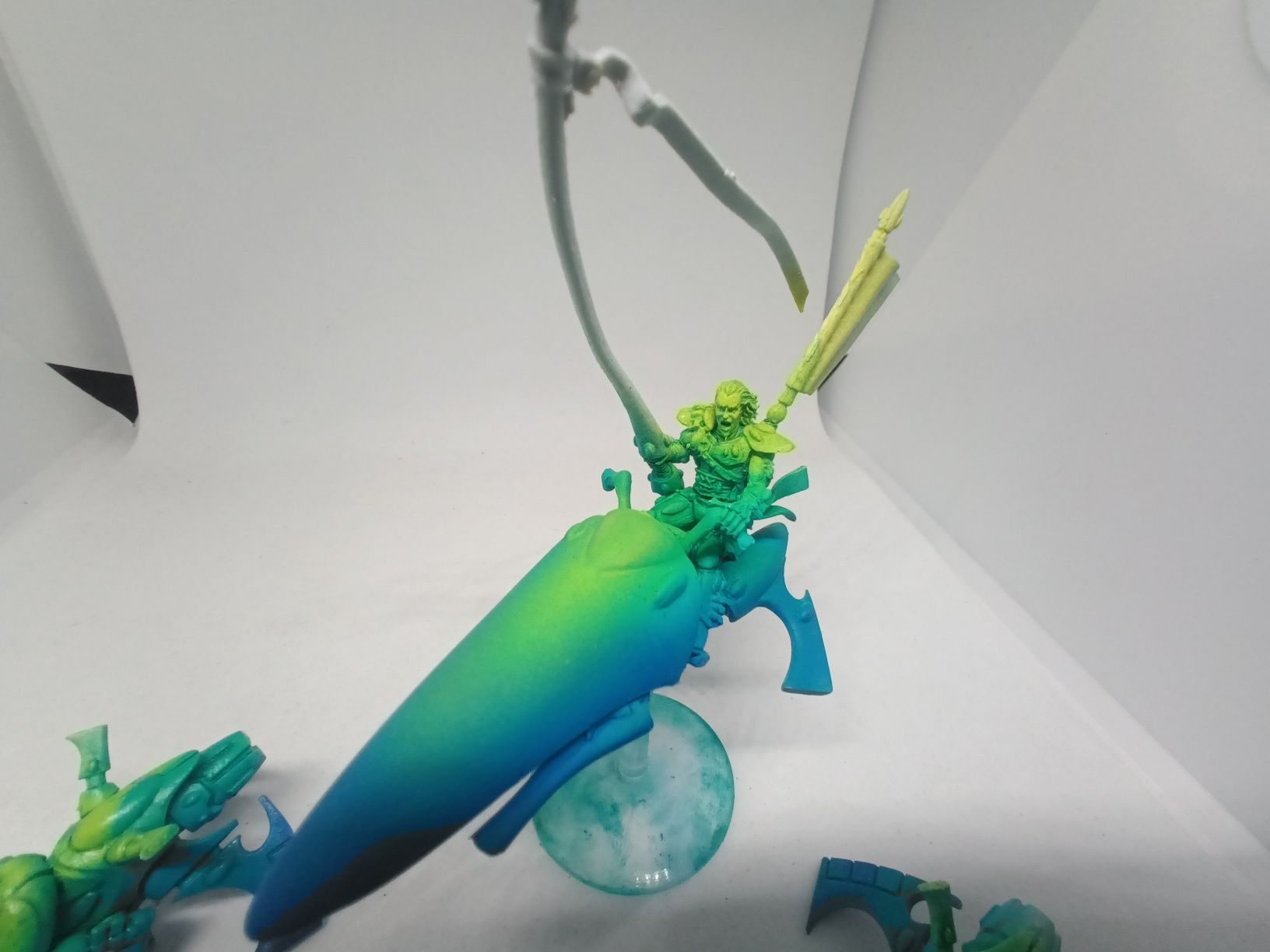 2x Windriders + Autarch finecast Eldar Warhammer 40k
