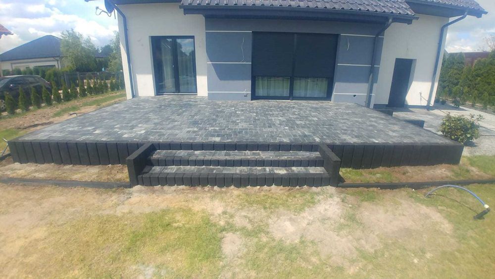 układanie kostki brukowej , usługi minikoparką