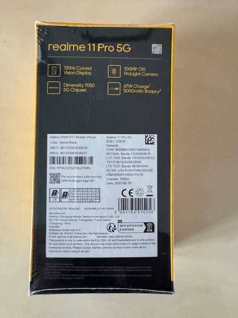 REALME 11 Pro 8/128GB 5G Nowy GW 24 m-ce Black